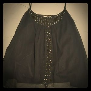 Black/ gold accent top